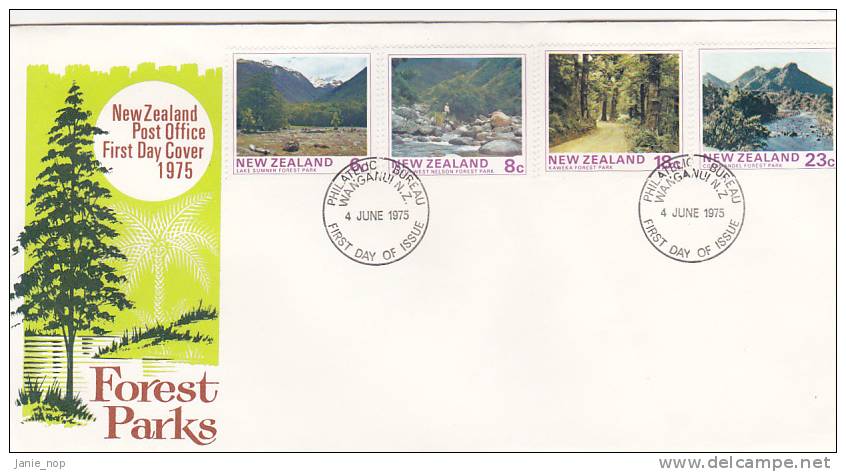 New Zealand 1975 Forest Parks FDC - FDC