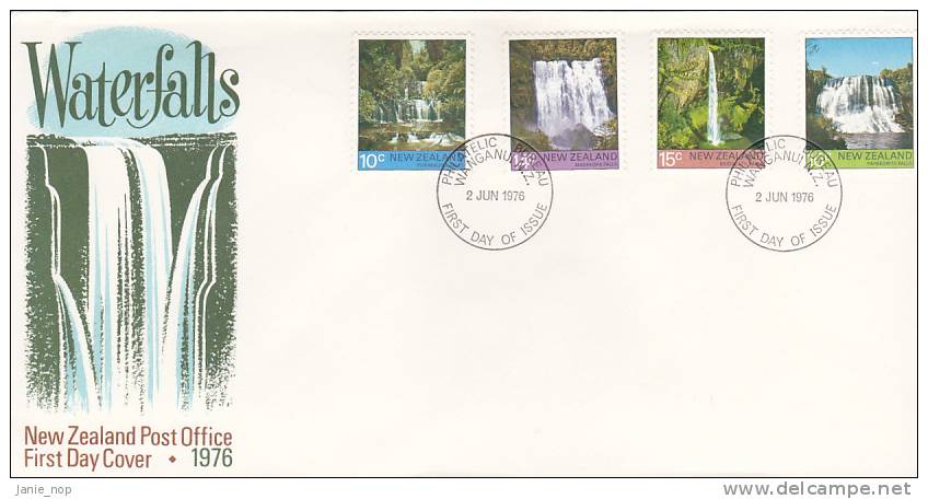 New Zealand 1976 Waterfalls FDC - FDC