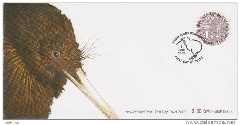 New Zealand 2002 Round $1.50 Kiwi FDC - FDC
