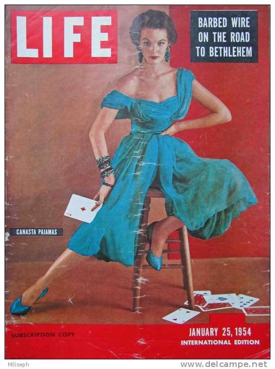 Magazine LIFE - JANUARY 25 , 1954 - INTERNATIONAL EDITION - BETHLEHEM - BIRMANIE -  Winston CHURCHILL          (3015) - News/ Current Affairs