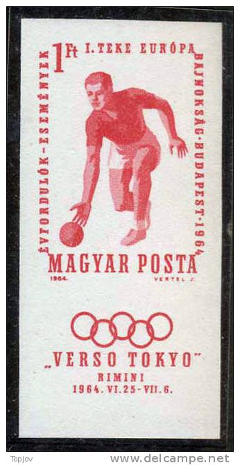 HUNGARY - MAGYAROR.  - BOWLING IMPERF. - TOKYO OLYM.  - **MNH - 1964 - EXELENT - Sport Voor Mindervaliden