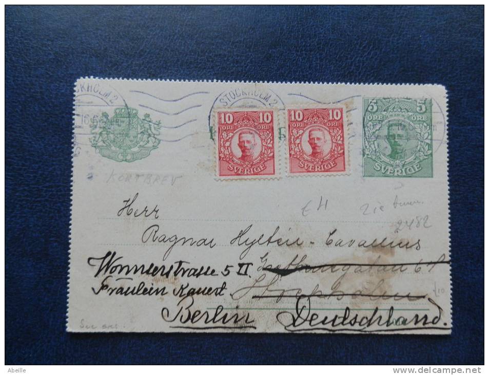 A2482   KORTBREV  1916  TO BERLIN - Entiers Postaux