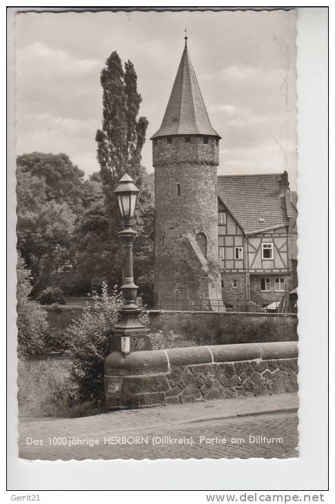 6348 HERBORN, Partie Am Dillturm 1961 - Herborn