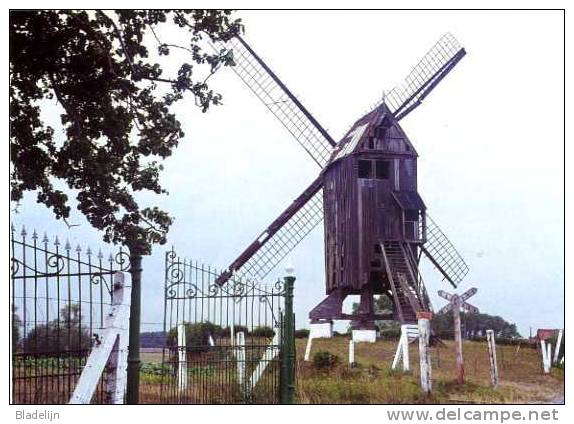 MEULEBEKE (W.Vl.) - Molen/moulin - Historische Opname Van De Verdwenen Bosterhoutmolen En Spoorlijn In 1977. TOP ! - Meulebeke