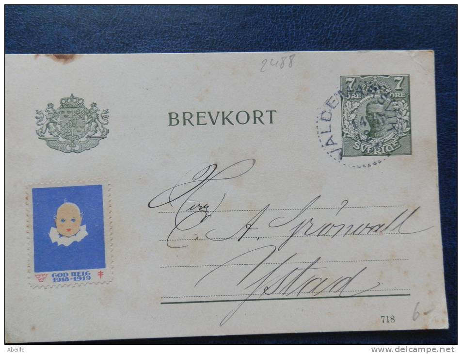 A2488  CP 1918  + VIGNETTE - Postal Stationery