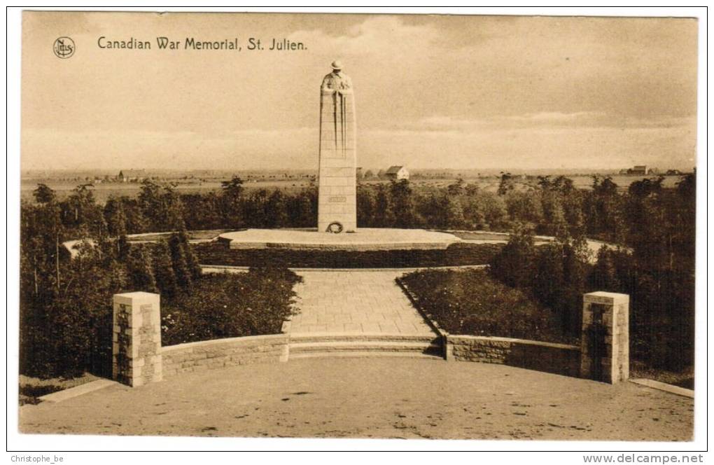 St Julien, Canadian War Memorial (pk8587) - Zonnebeke