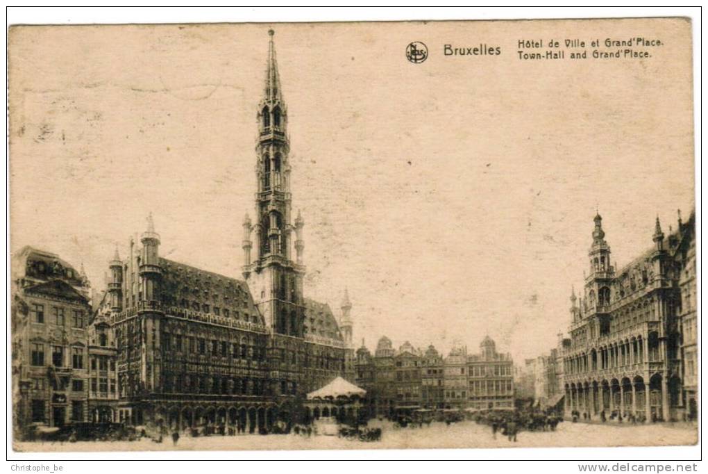 Brussel, Bruxelles, Hotel De Ville Et Grand'Place (pk8598) - Marktpleinen, Pleinen