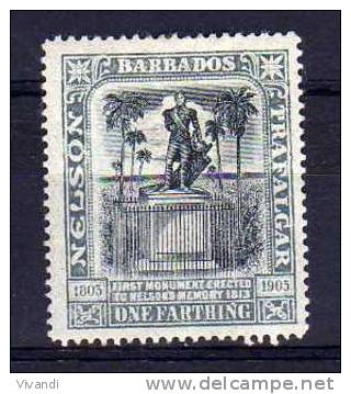 Barbados - 1906 - ¼d Nelson Centenary - MH - Barbados (...-1966)