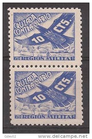 CCF26SASFPAR-LM57-LTANNU.Spain.Espagne .BENEFICENCIA.CRUZADA CONTRA EL FRIO.1936.(Galvez 26** PAR) .MUY BONITOS.RAROS - Nuevos