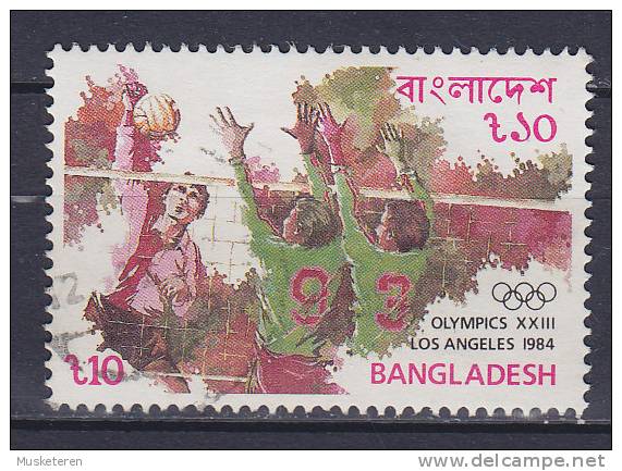 Bangladesh 1984 Mi. 222    10 T Olympische Sommerspiele Olympic Games Los Angeles Volleyball - Bangladesh