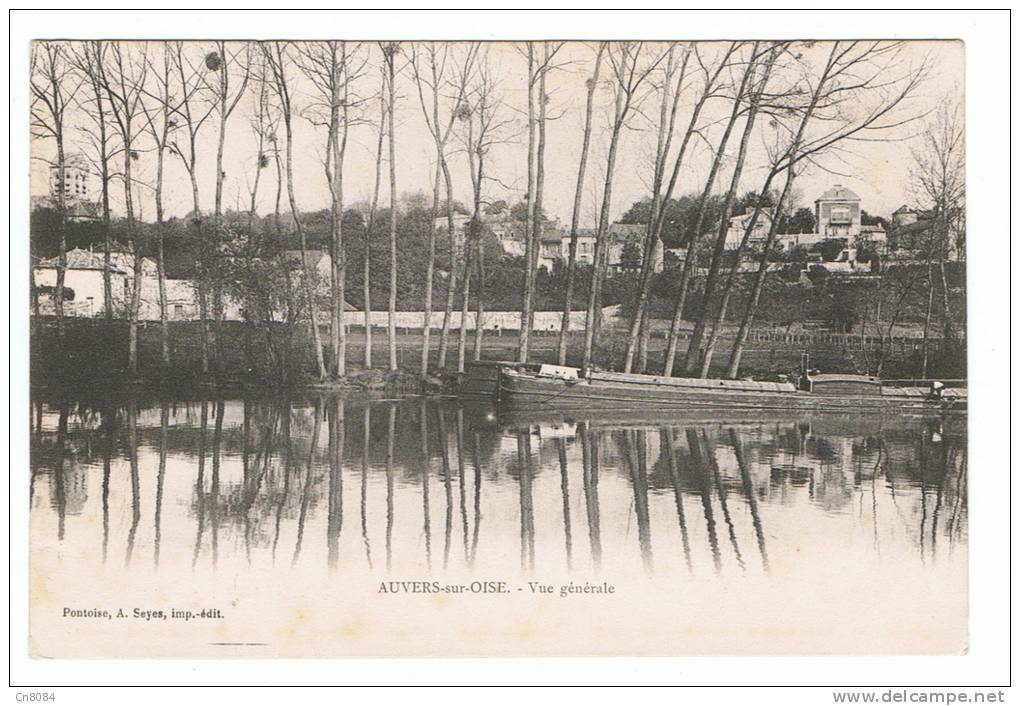 AUVERS SUR OISE - 95- VUE GENERALE- PENICHE - Auvers Sur Oise