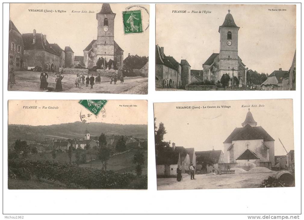 4 Cartes Postales VRIANGE JURA - Autres & Non Classés