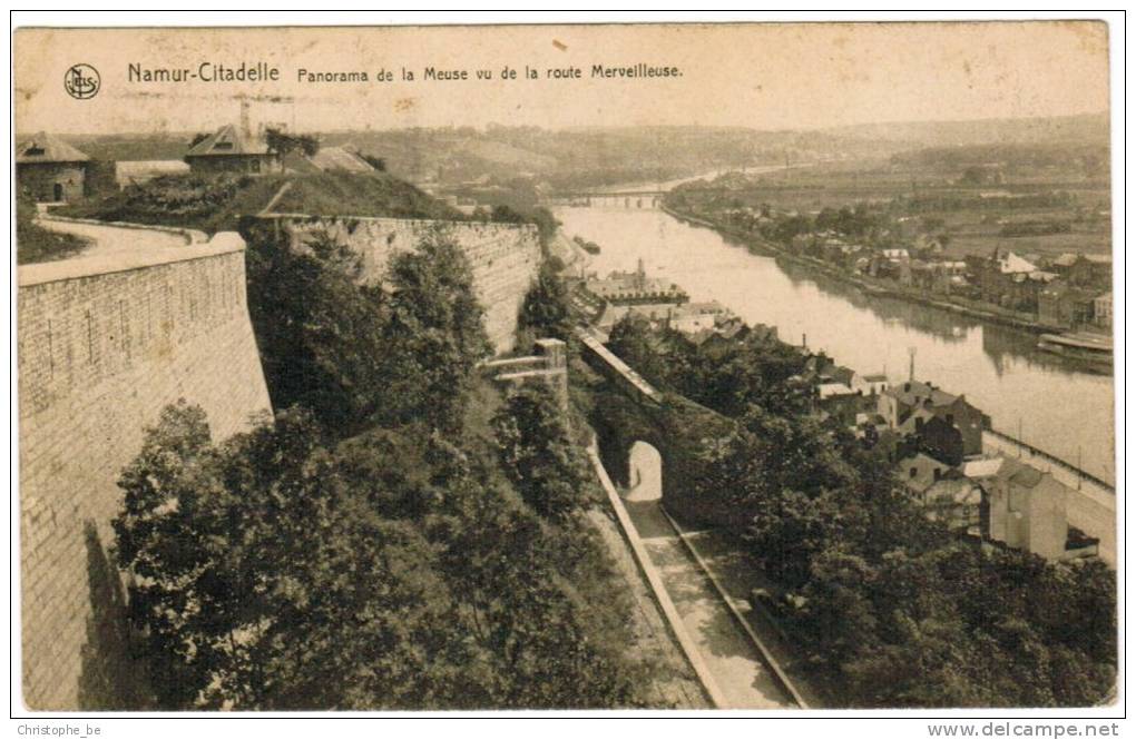 Namur Citadelle, Panorama De La Meuse Vu De La Route Merveilleuse (pk8613) - Namur