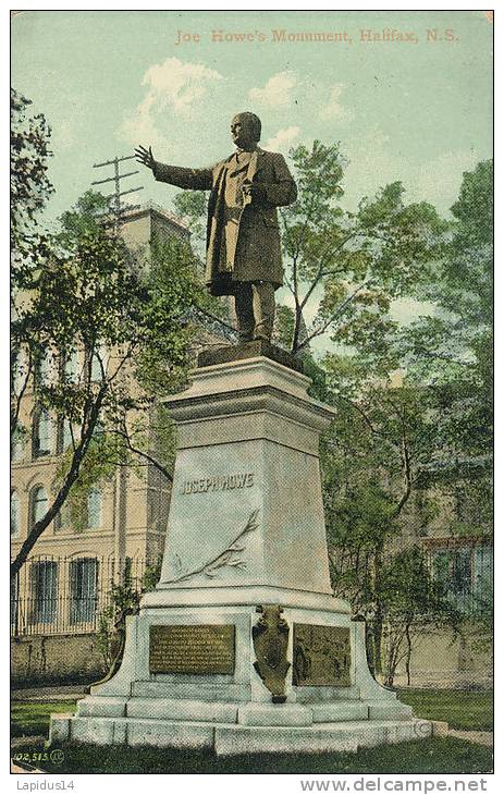 KKS 195/ C P A    - CANADA -  HALIFAX - JOE HOWE'S MONUMENT - Halifax