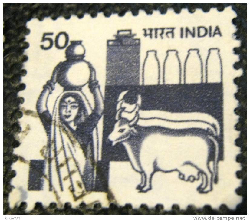 India 1982 Milk Production 50p - Used - Gebruikt