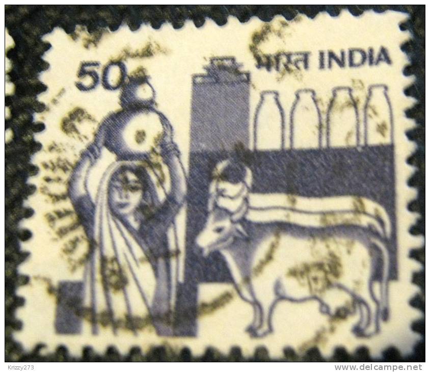 India 1982 Milk Production 50p - Used - Gebruikt