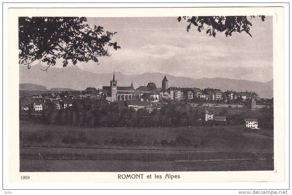 ROMONT Et Les Alpes - Romont
