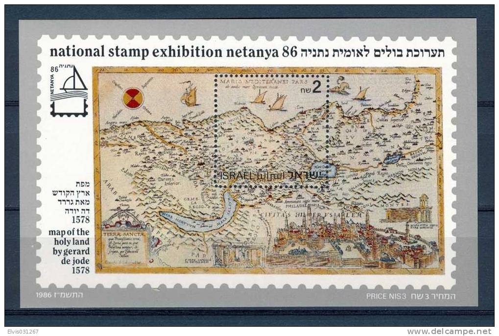 Israel - 1986, Michel/Philex No. : BLOCK 32, - MNH - *** - SHEET / BLOK - Blocs-feuillets