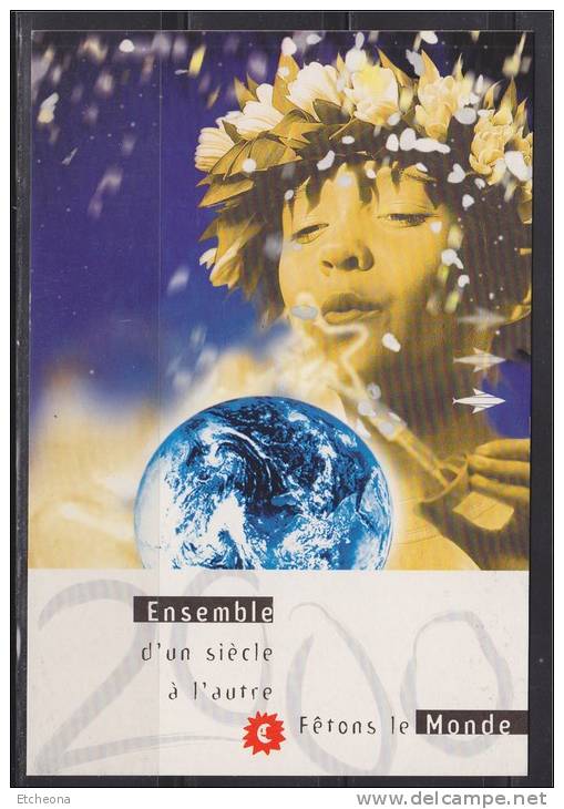 = Carte Prêt à Poster Tahiti Nui Fêtons Le Monde 1999-2000 Ensemble D'un Siècle à L'autre - Prêt-à-poster