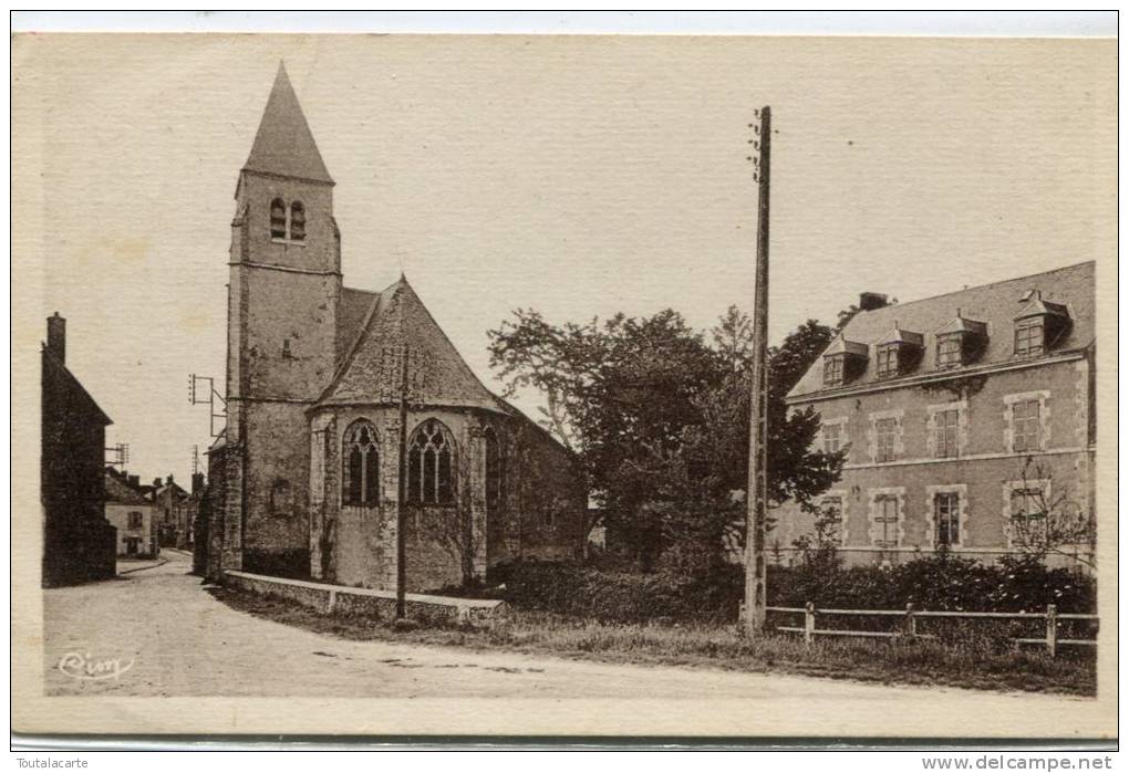 CPSM 41 MARCHENOIR L EGLISE ET LE CHATEAU 1955 - Marchenoir