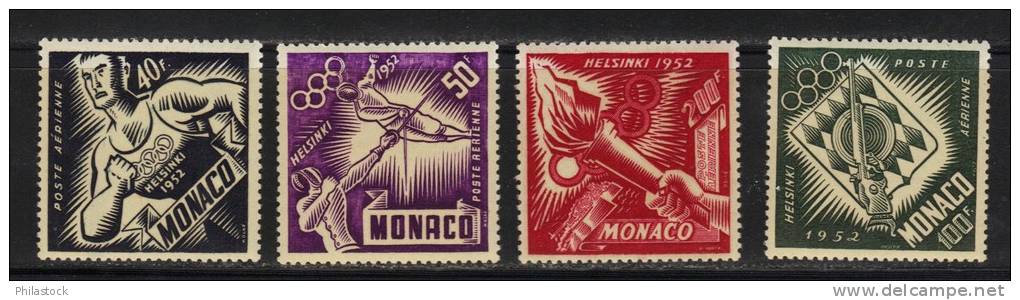 MONACO PA N° 51 à 54 ** - Poste Aérienne