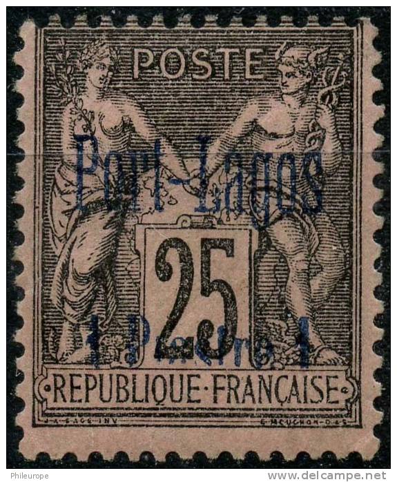 Port Lagos (1893) N 4 * (charniere) - Other & Unclassified