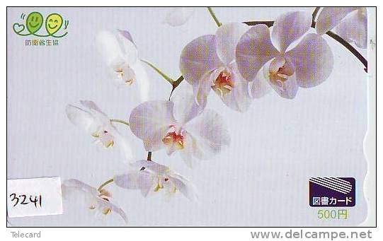 Télécarte Japon FLEUR * ORCHID (3241) Orchidée Orquídea Orchidee Orquidée Orchid * Flower Phonecard Japon - Flores