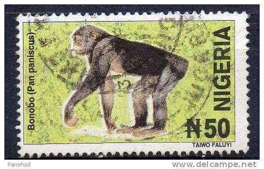 NIGERIA 2001 Wildlife -50n. - Pygmy Chimpanzee (Pan Paniscus)   FU - Nigeria (1961-...)