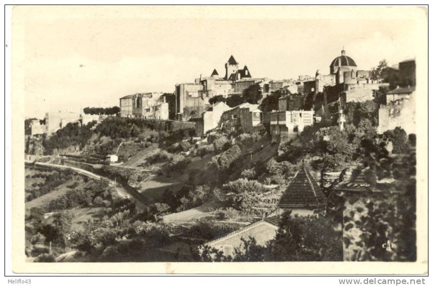 07/CPSM - Aubenas - Vue Générale Prise Du Pont - Aubenas