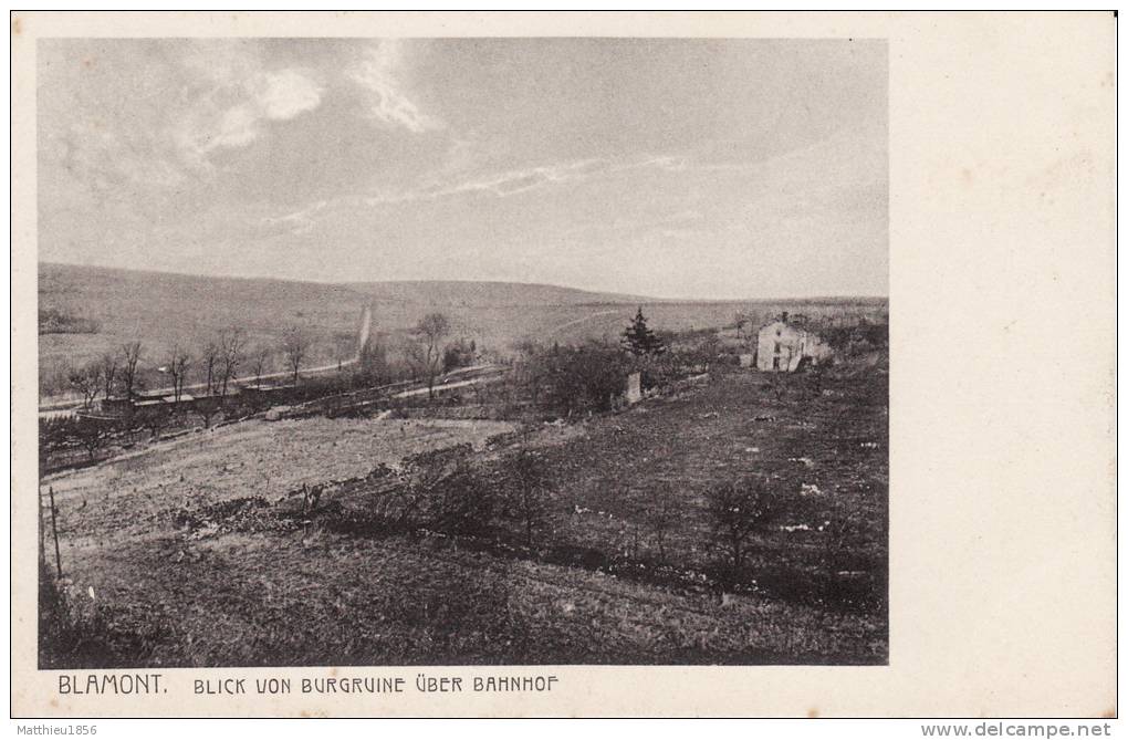 CPA 14-18 BLAMONT - Une Vue De Burgruine Près De La Gare (A22, Ww1, Wk1) - Blamont