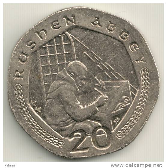 Isle Of Man 20 Pence KM#1040  AA    2002 - Eiland Man