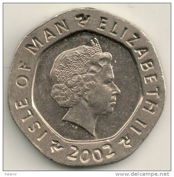Isle Of Man 20 Pence KM#1040  AA    2002 - Île De  Man