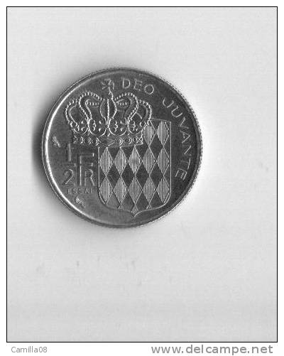 ESSAI.MONACO.1/2 FRANC 1965  SUP.RAINIER   III.PRINCE DE MONACO.MARQUE ESSAI - 1922-1949 Louis II