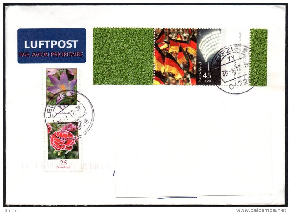 GERMANY LEIPZIG 2012 - MAILED ENVELOPE - 2006 WORLD FOOTBALL CHAMPIONSHIPS - 2006 – Germany