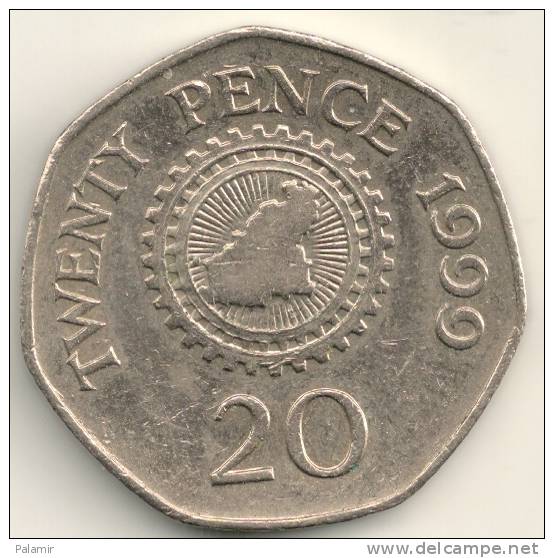 Guernsey 20 Pence KM#90    1999 - Guernsey