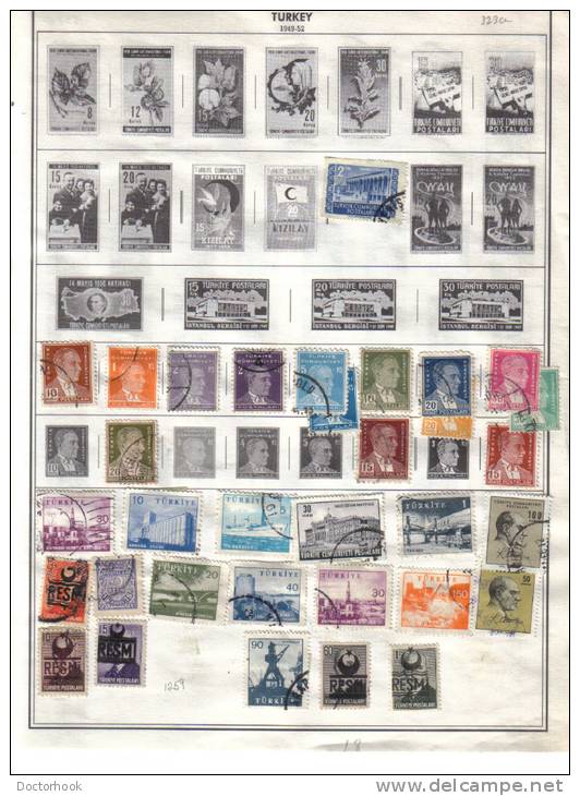 TURKEY    Collection Of  Mounted Mint And Used As Per Scan. (4 SCANS) - Colecciones & Series