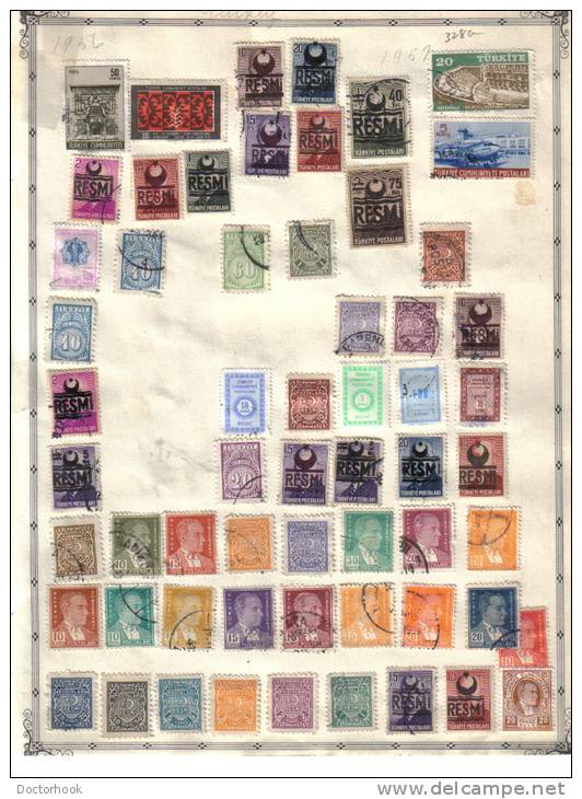 TURKEY    Collection Of  Mounted Mint And Used As Per Scan. (2 SCANS) - Colecciones & Series