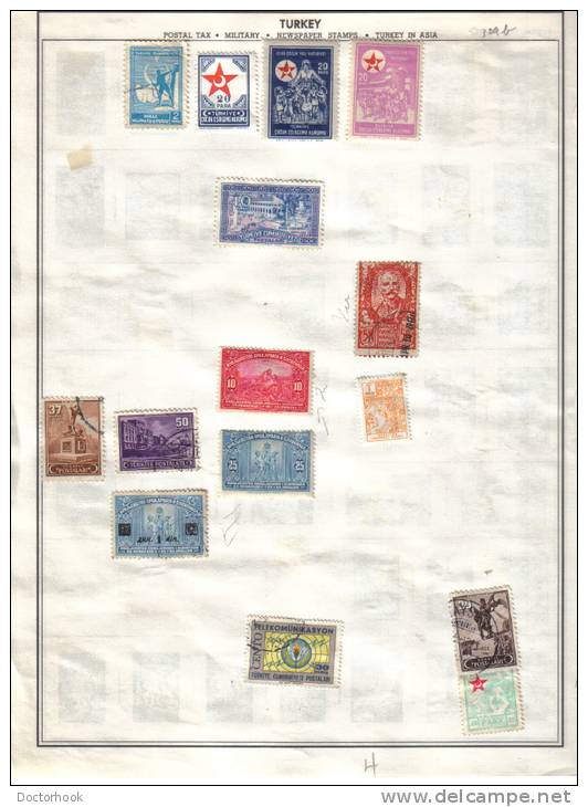 TURKEY    Collection Of  Mounted Mint And Used As Per Scan. (2 SCANS) - Colecciones & Series