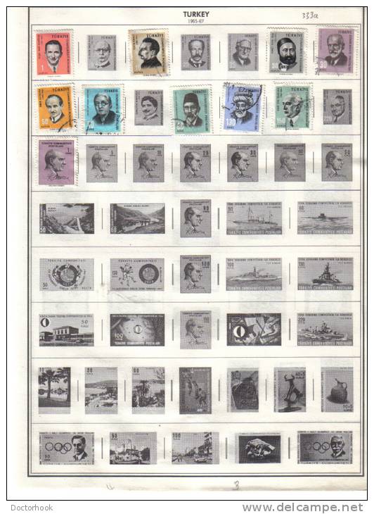 TURKEY    Collection Of  Mounted Mint And Used As Per Scan. (5 SCANS) - Colecciones & Series