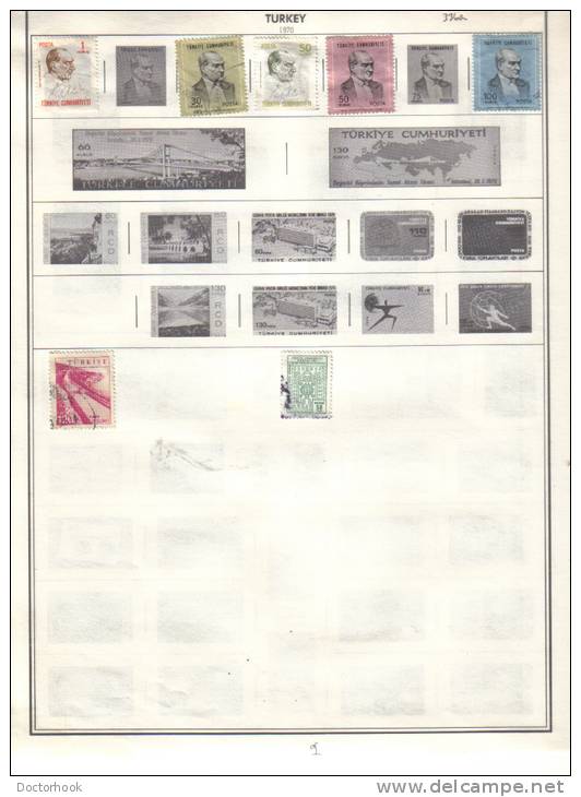 TURKEY    Collection Of  Mounted Mint And Used As Per Scan. (6 SCANS) - Collections, Lots & Séries