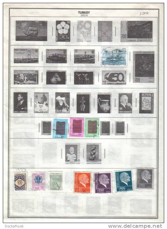 TURKEY    Collection Of  Mounted Mint And Used As Per Scan. (6 SCANS) - Collections, Lots & Séries