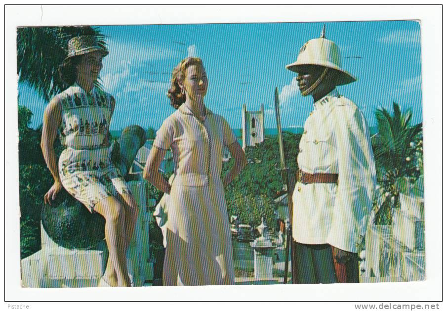 Antilles Nassau Bahamas - Policeman Uniform - Policier Uniforme - Postmark 1966 - 2 Scans - Bahamas