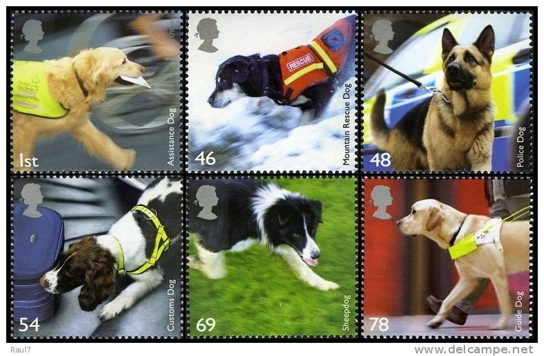 GRAND-BRETAGNE 2008 - Chiens Police Et Guides, Europa 2008  - 6v Neufs// Mnh - Unused Stamps