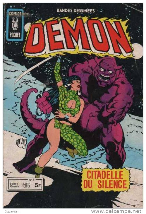 DEMON N° 8 BE AREDIT  COMICS POCKET 10-1978 - Demon