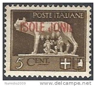 1941 ISOLE JONIE EMISSIONI GENERALI 5 CENT MH * - RR11205 - Isole Ionie