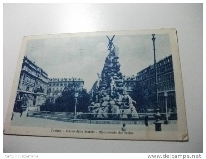 Torino  Piccolo Formato Piazza Dello Statuto Monumento Del Frejus - Other Monuments & Buildings