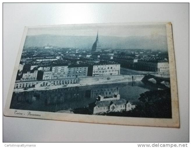 Torino  Piccolo Formato Ponte LA MOLE Panorama Preso Dal Monte Dei Cappuccini Fiume Po - Fiume Po