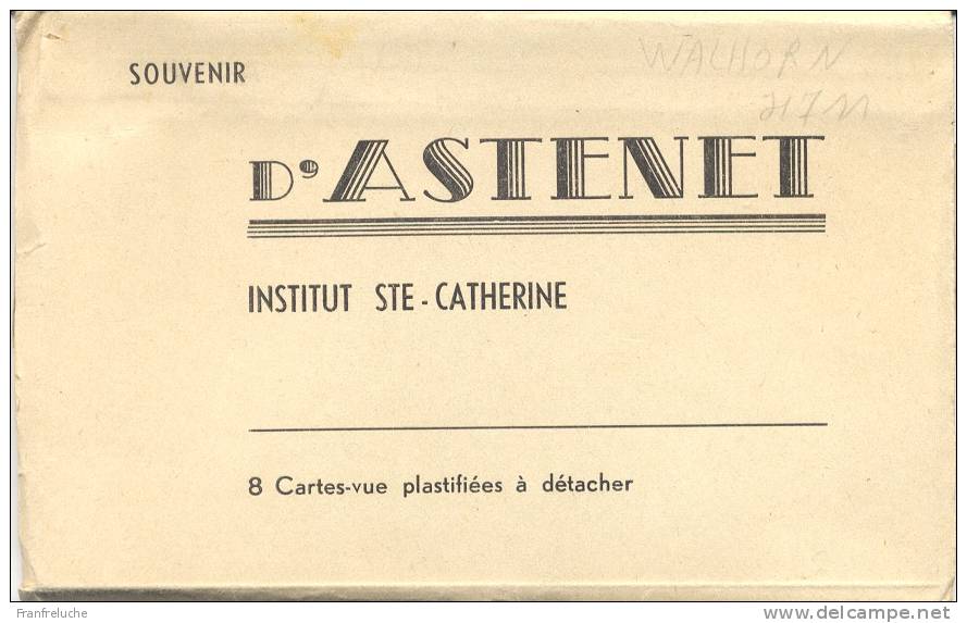 ASTENET (4711) INSTITUT Ste CATHERINE   ( Carnet Complet De Huit Vues ) - Lontzen