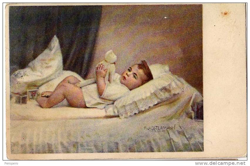 AK KINDER  Teddybären  SIGNIERT KARTE : OSTERMANN, B.K.W.I. Nr. 579-2.OLD POSTCARD 1930 - Autres & Non Classés