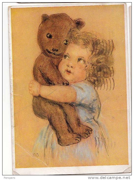 AK KINDER  Teddybären Nr. 403. GROSSE FORMAT OLD POSTCARD - Autres & Non Classés